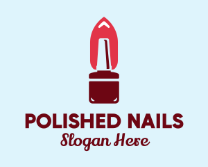 Modern Nail Polish Bottle logo design