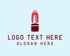 Modern Nail Polish Bottle Logo