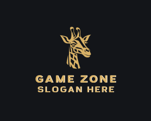 Giraffe Animal Zoo Logo
