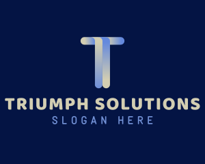 Letter T Construction Company logo design