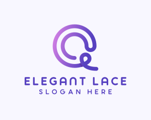 Fashion Lace Loop Letter C logo