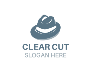 Masculine Fedora Hat logo design