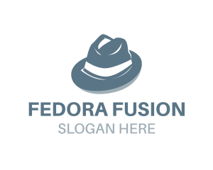 Masculine Fedora Hat logo