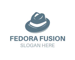 Masculine Fedora Hat logo design