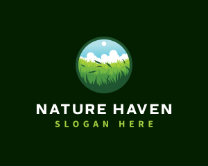 Grassland Landscape Nature logo design