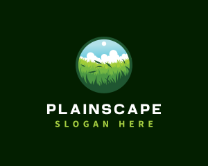 Grassland Landscape Nature logo design