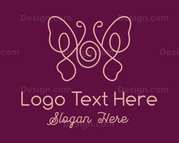 Minimalist Beauty Butterfly Logo