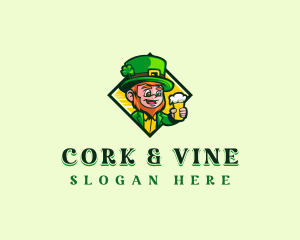 Leprechaun Beer Pub logo design