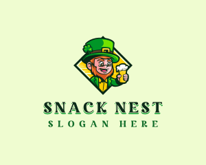 Leprechaun Beer Pub logo design