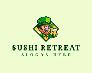 Leprechaun Beer Pub logo design