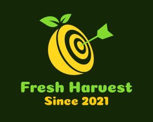 Fresh Lemon Target logo design