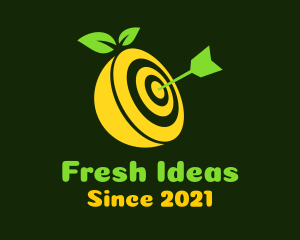 Fresh Lemon Target logo design