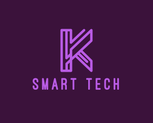 Tech Data Letter K  logo design