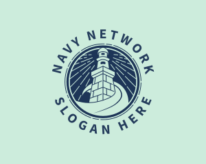 Nostalgic Lighthouse Waves logo
