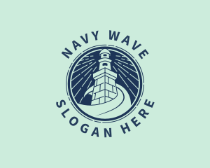 Nostalgic Lighthouse Waves logo