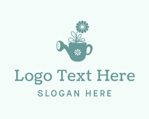 Watering Can Garden Plant  logo