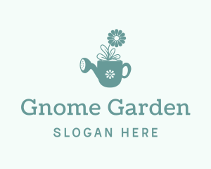 Watering Can Garden Plant  logo design