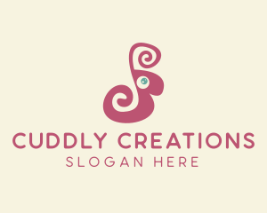 Animal Kiddie Snail logo design