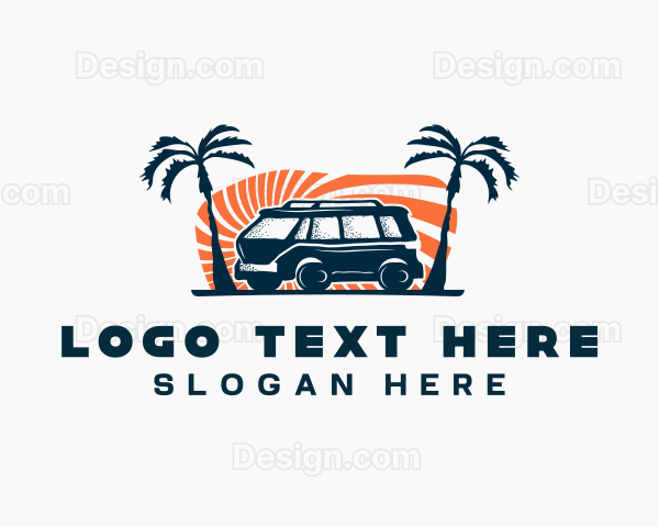 Camper Van Transportation Logo