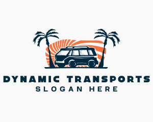 Camper Van Transportation logo design