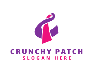 Pink Stylish C logo design