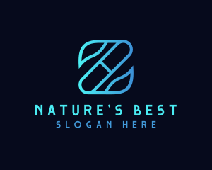 Leaf Pill Letter Z  logo design