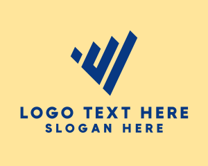 Generic Modern Letter V Business  Logo