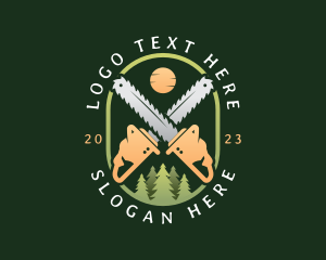 Tree Logging Chainsaw logo