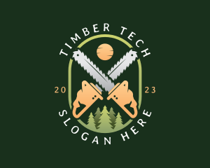 Tree Logging Chainsaw logo