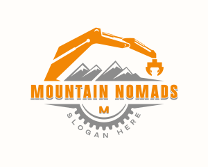 Mountain Grapple Excavator logo design