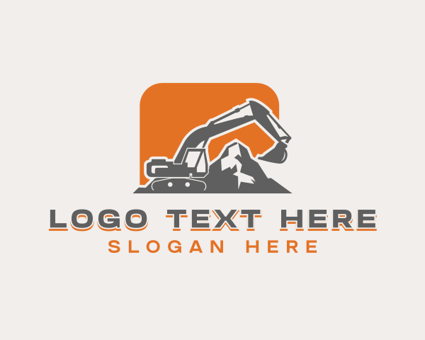 Excavator logo example 3