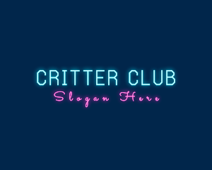 Neon Bar Club logo design