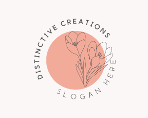 Beauty Boutique Flowers logo design