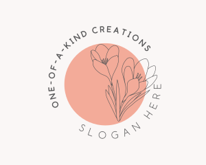 Beauty Boutique Flowers logo design