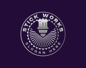 Cog Metalworks Machinery logo design