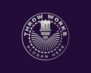 Cog Metalworks Machinery logo design