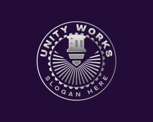 Cog Metalworks Machinery logo design