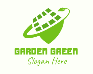 Green Natural Shield logo design