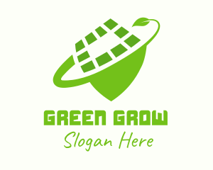 Green Natural Shield logo