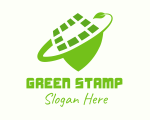 Green Natural Shield logo design