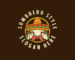 Mexican Sombrero Taco logo design