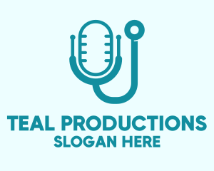Teal Stethoscope Mic logo