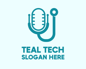 Teal Stethoscope Mic logo