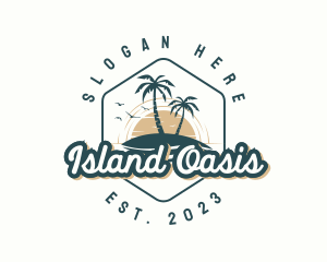 Resort  Beach Island logo design