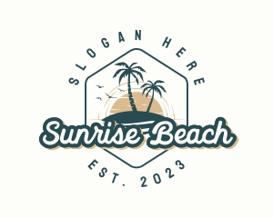 Resort  Beach Island logo design