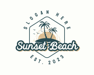 Resort  Beach Island logo design