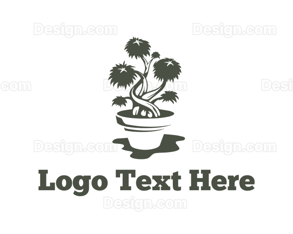 Bonsai Plant Pot Logo