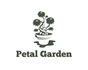 Bonsai Plant Pot logo design