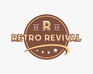 Retro Swoosh Star logo design