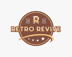 Retro Swoosh Star logo design